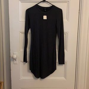 Gray body con tshirt dress